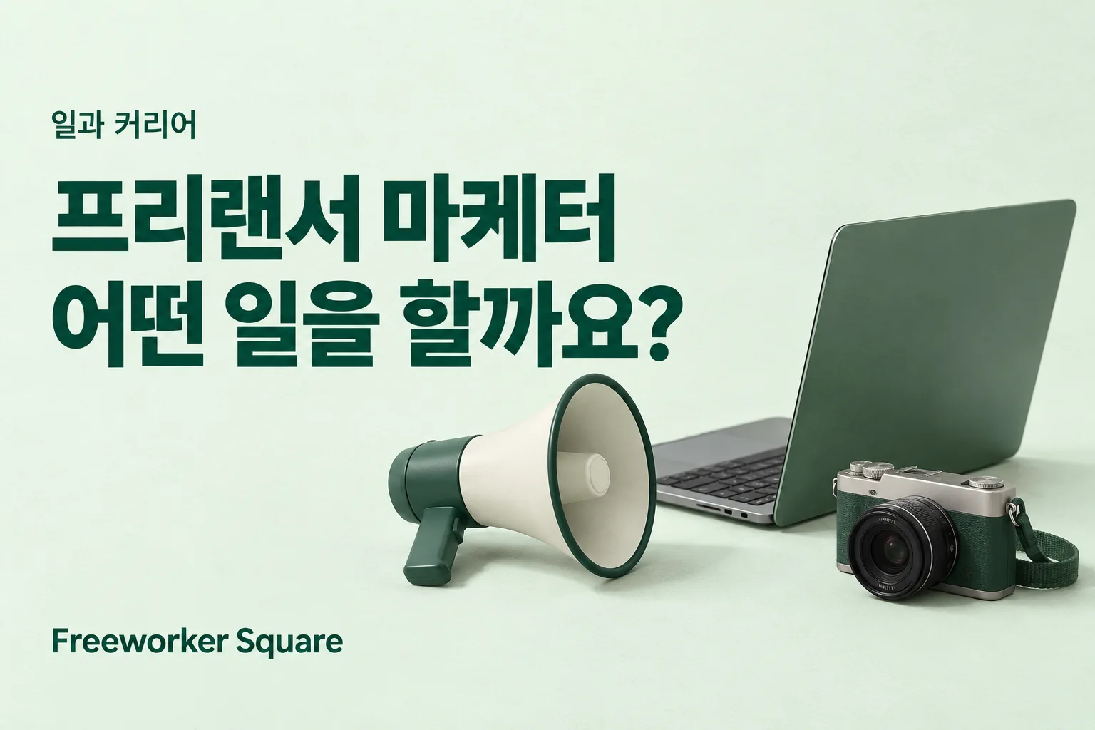 프리랜서 마케터 어떤 일을 할까요? — 프리워커 스퀘어
