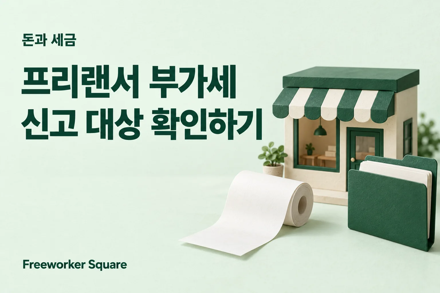 프리랜서 부가세 신고 대상 확인하기 — 프리워커 스퀘어