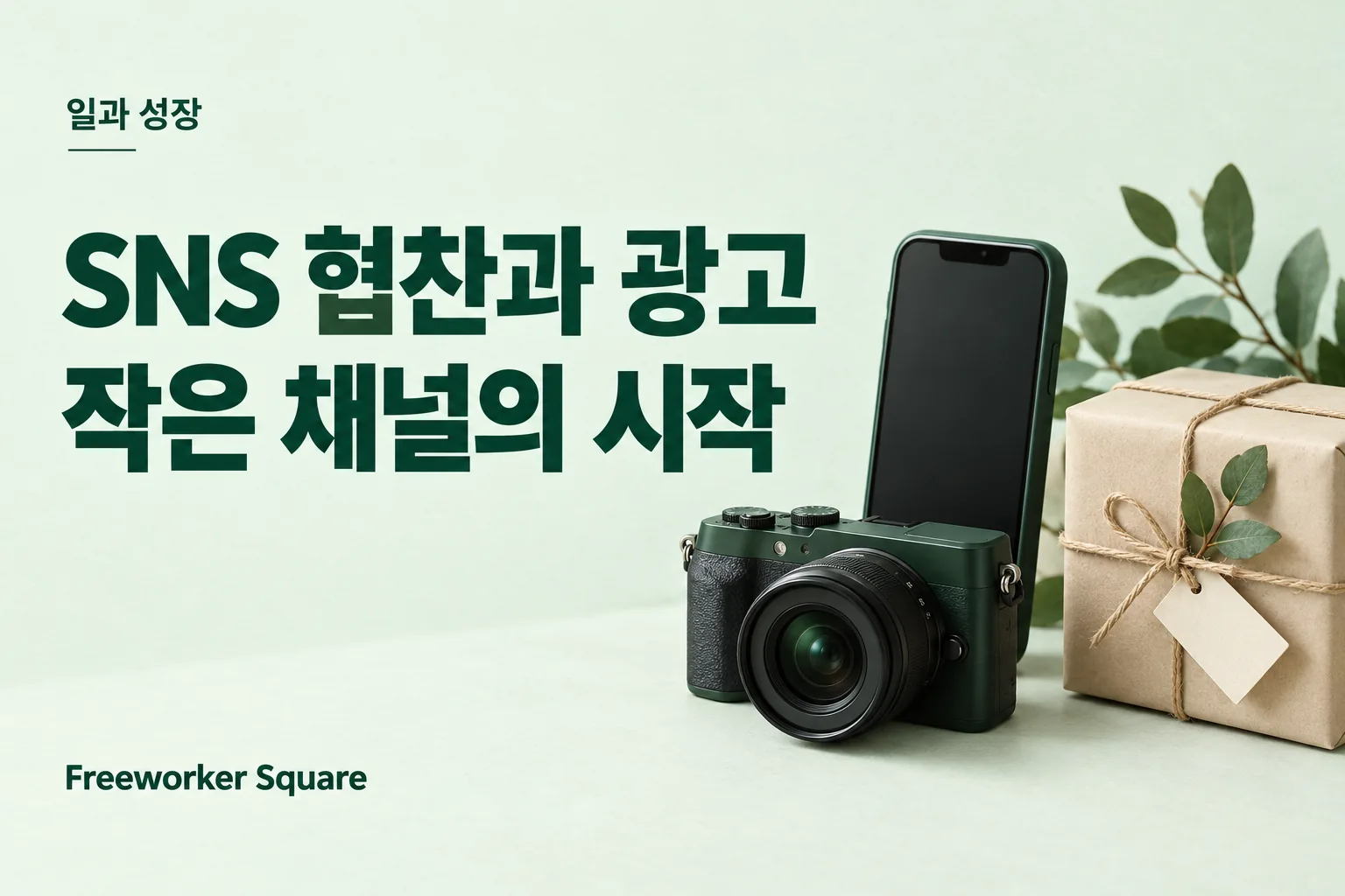 SNS 협찬과 광고 작은 채널의 시작 — 프리워커 스퀘어