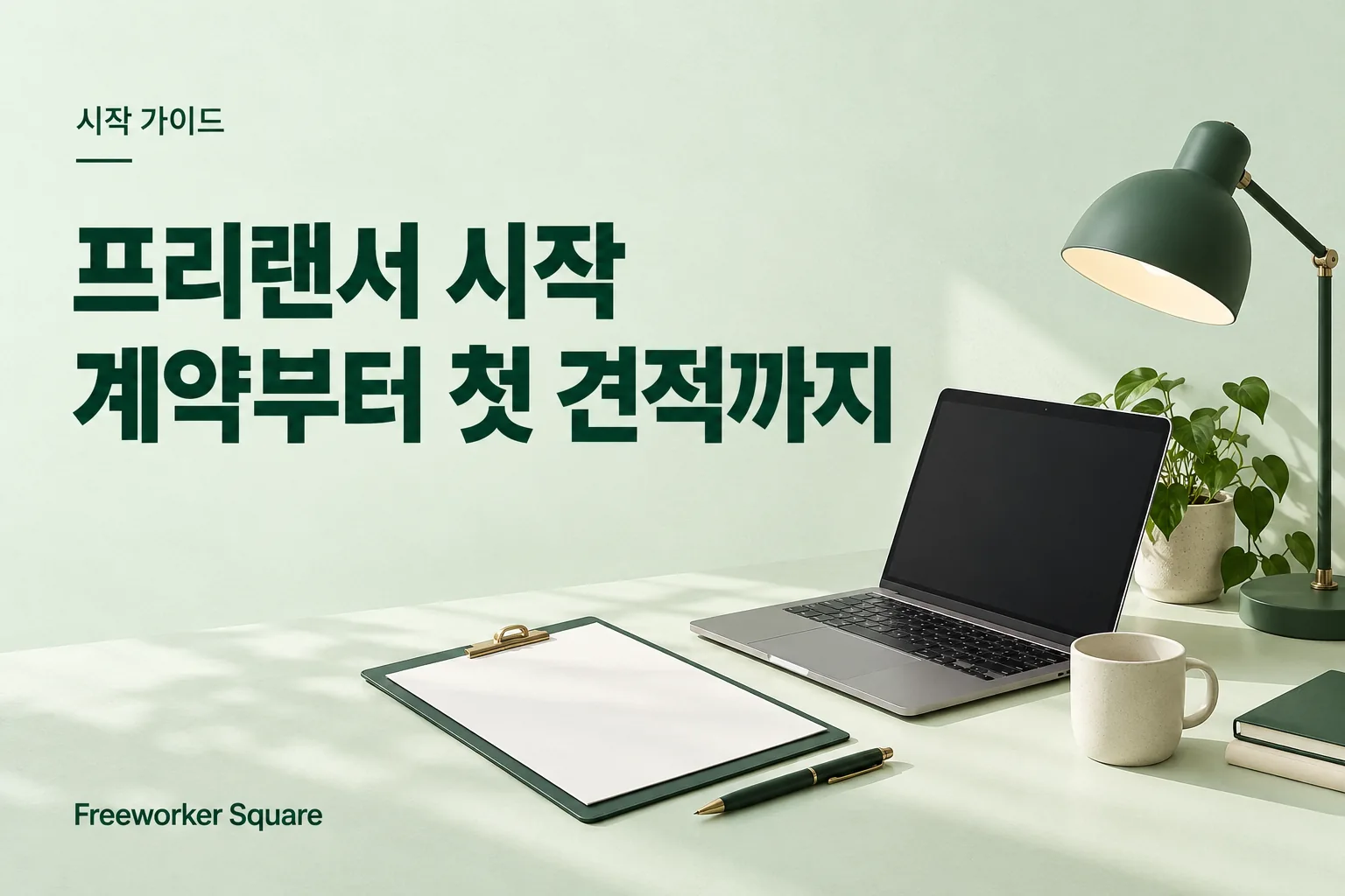 프리랜서 시작 계약부터 첫 견적까지 — 프리워커 스퀘어